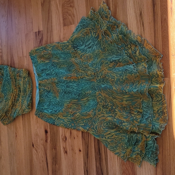 VINTAGE MUSANI COUTURE SILK SHIRT AND TOP SET - Picture 15 of 16